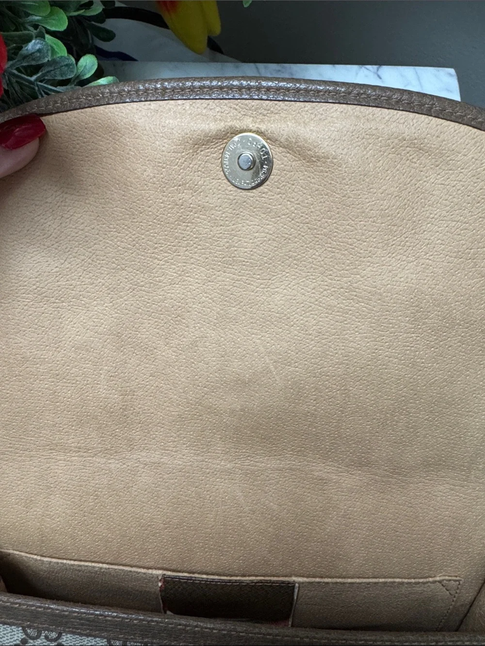 Gucci GG Supreme Sherry Line Clutch with Web Stripe Vintage EUC - Picture 8 of 12